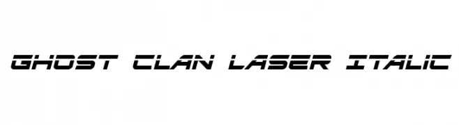 Ghost Clan Laser Italic 