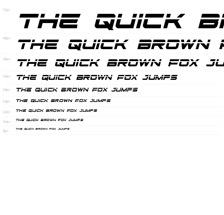 Ghost Clan Laser Italic Waterfall