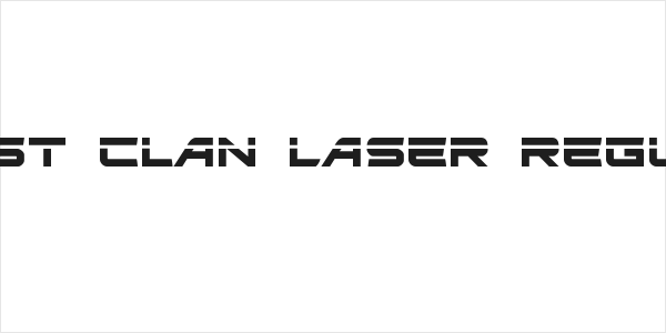 Ghost Clan Laser Regular Logo