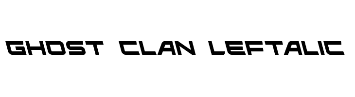 Ghost Clan Leftalic  Frei Schriftart Herunterladen