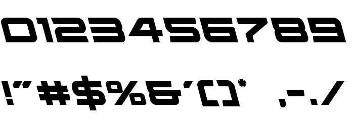 Ghost Clan Leftalic Font OTHER CHARS