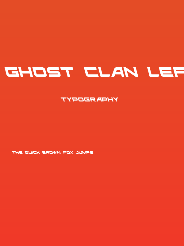 Ghost Clan Leftalic Poster