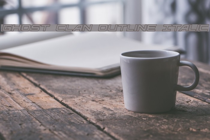 Ghost Clan Outline Italic Example 3