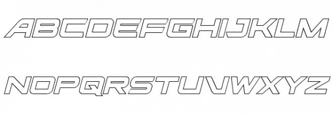 Ghost Clan Outline Italic फ़ॉन्ट लोअरकेस