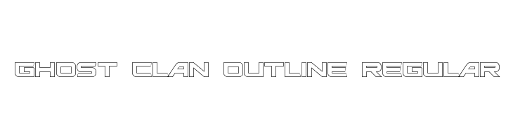 Ghost Clan Outline Regular Font