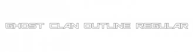 Ghost Clan Outline Regular 