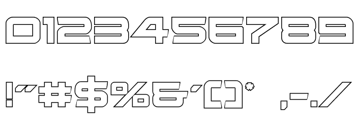 Ghost Clan Outline Regular Font OTHER CHARS