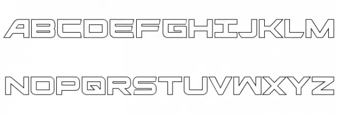 Ghost Clan Outline Regular Fonte MAIÚSCULAS