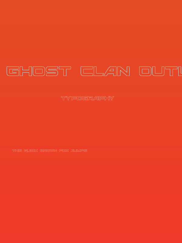 Ghost Clan Outline Regular Poster