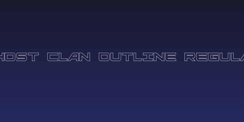 Ghost Clan Outline Regular Social Header