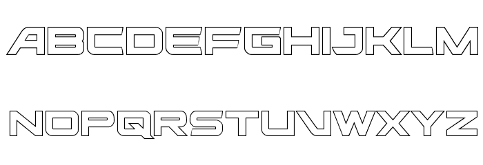 Ghost Clan Outline Regular Font LOWERCASE