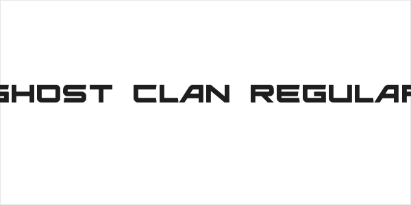 Ghost Clan Regular Logo