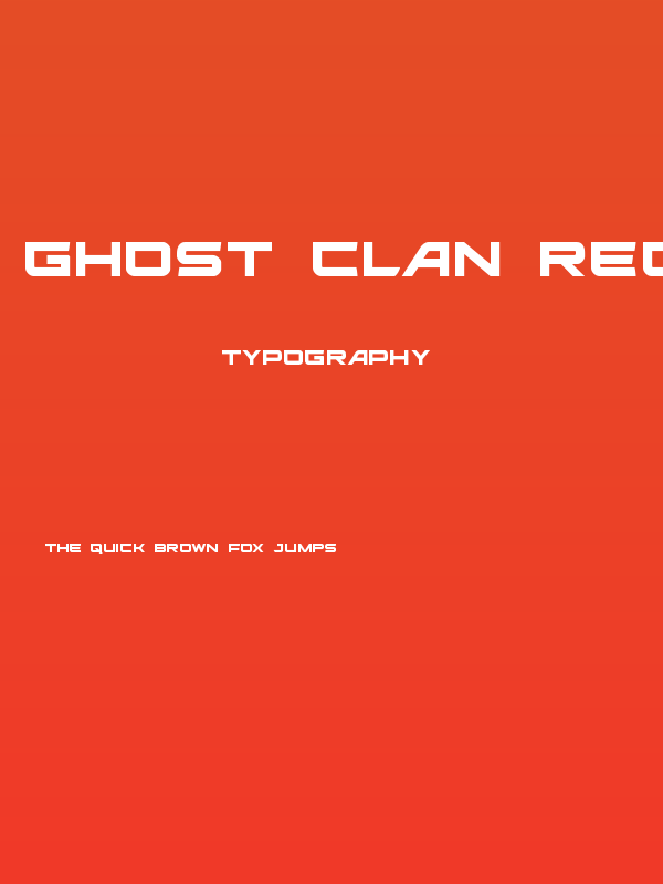 Ghost Clan Regular Poster