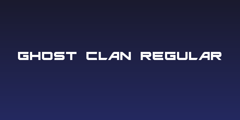 Ghost Clan Regular Social Header