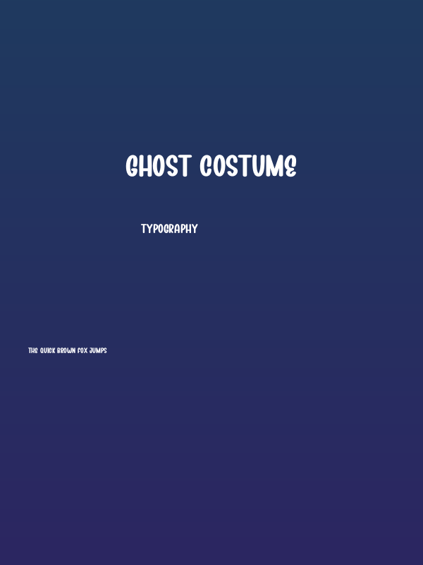 Ghost Costume Poster