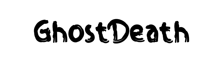 Ghost Death  Frei Schriftart Herunterladen