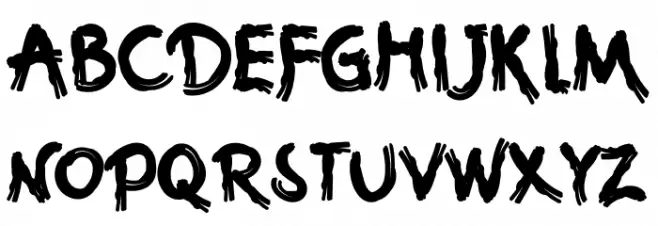 Ghost Death Шрифта ВЕРХНИЙ