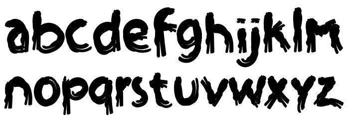 Ghost Death Font LOWERCASE