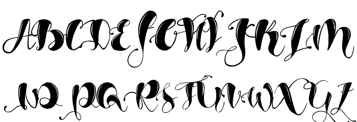 Ghost Demo Inline Font OTHER CHARS