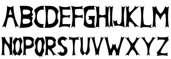 Ghost Demon Font Litere mari