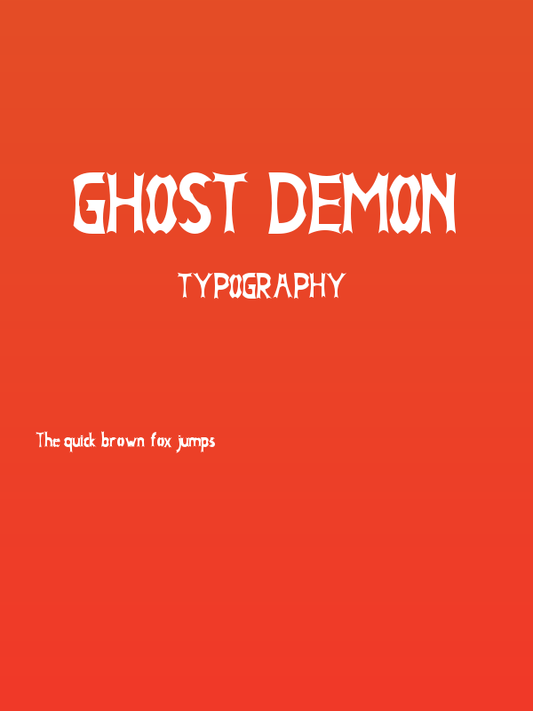 Ghost Demon Poster