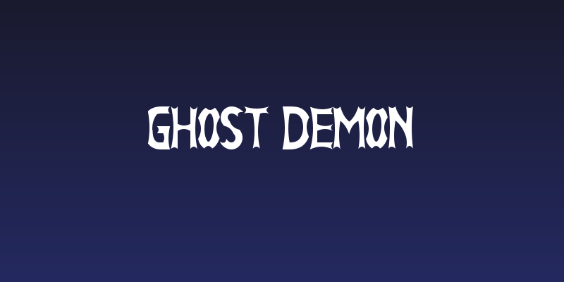 Ghost Demon Social Header