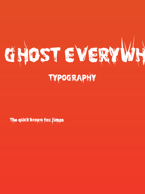 Ghost Everywhere Poster