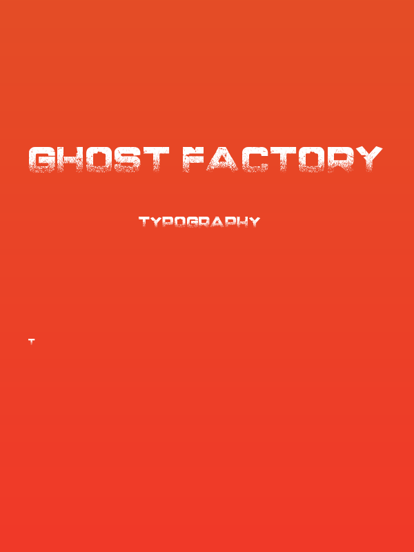 Ghost Factory Poster