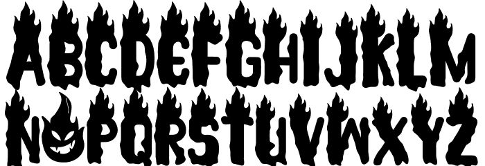 Ghost Flames - Personal Use Font - FFonts.net