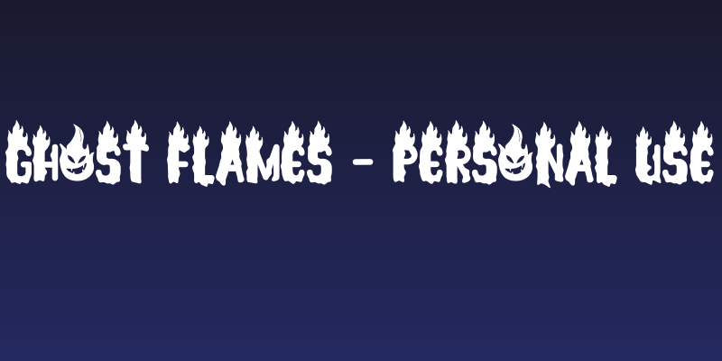 Ghost Flames - Personal Use Social Header
