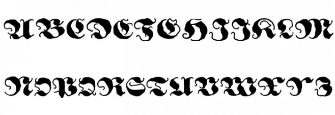 Ghost Gothic Шрифта ВЕРХНИЙ