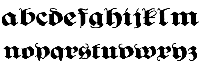 Ghost Gothic Font LOWERCASE