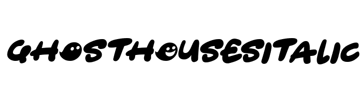 Ghost HOuses Italic  नि: शुल्क फ़ॉन्ट्स डाउनलोड