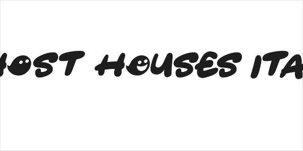 Ghost HOuses Italic Logo