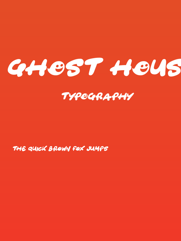 Ghost HOuses Italic Poster