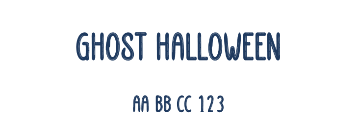 Ghost Halloween Font Preview