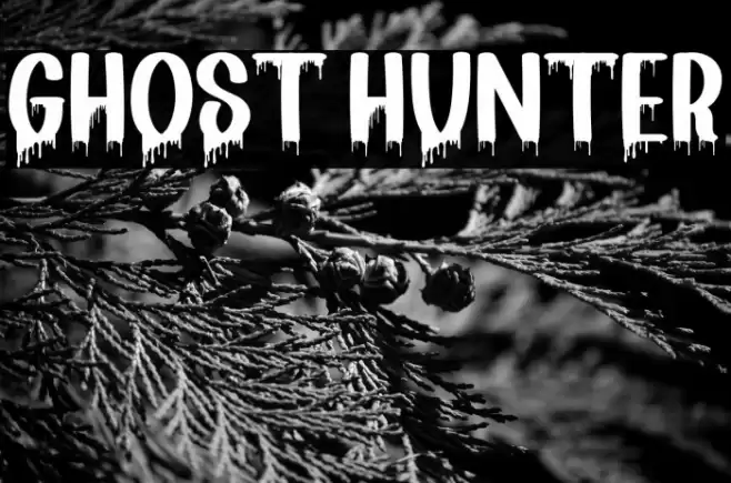 Ghost Hunter Schriftart examples