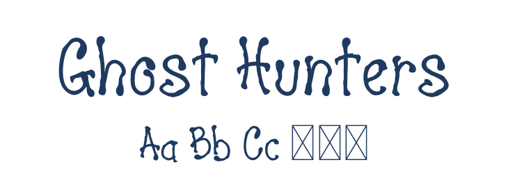 Ghost Hunters Font Preview