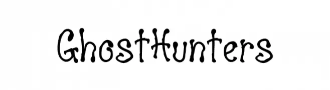 Ghost Hunters  नि: शुल्क फ़ॉन्ट्स डाउनलोड