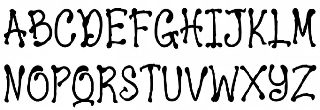 Ghost Hunters Caratteri MAIUSCOLE