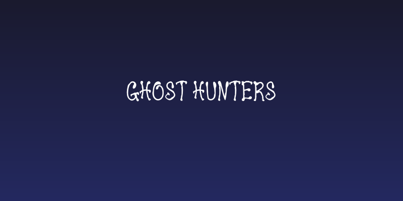 Ghost Hunters Social Header