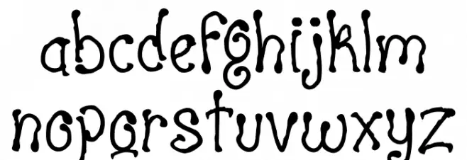 Ghost Hunters Caratteri MINUSCOLO