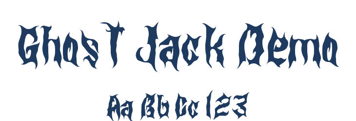 Ghost Jack Demo Font Preview