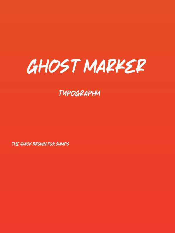 Ghost Marker Poster