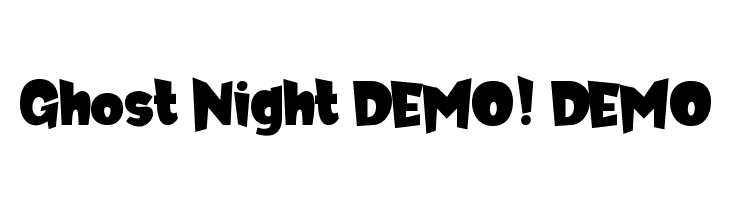 Ghost Night DEMO! DEMO  لخطوط تنزيل