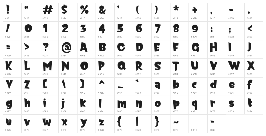 Ghost Night DEMO! DEMO Character Map