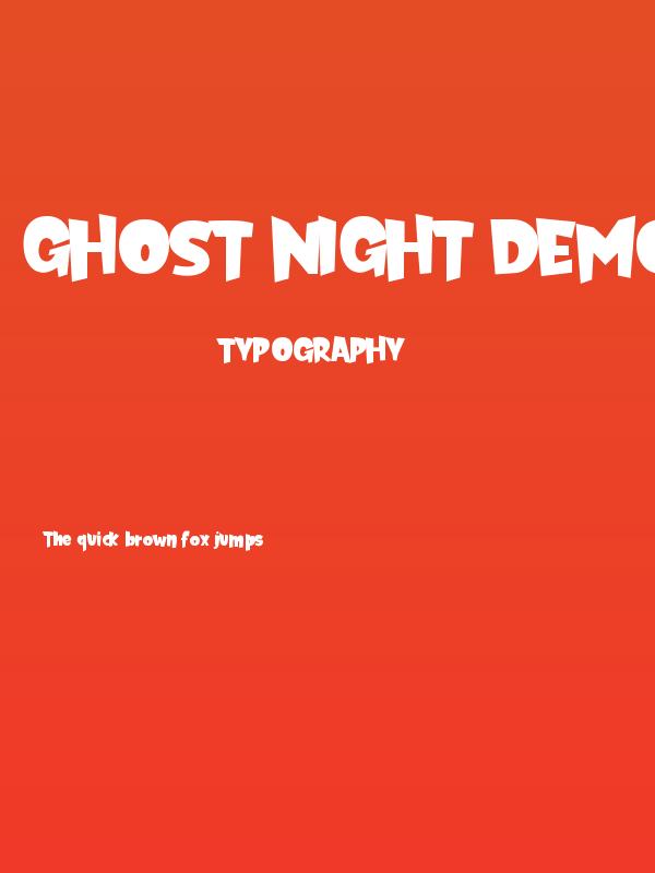 Ghost Night DEMO! DEMO Poster