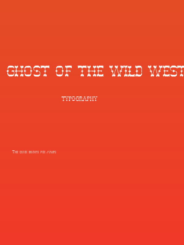 Ghost Of The Wild West Poster