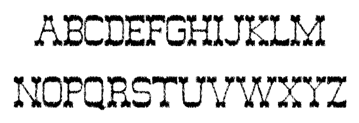 Ghost Of The Wild West Font LOWERCASE