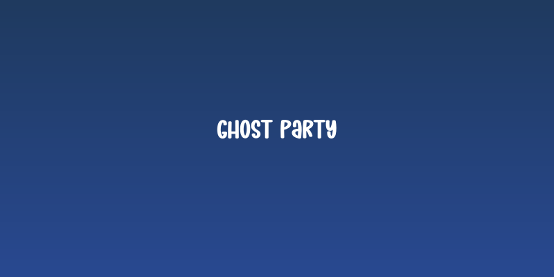 Ghost Party Social Header